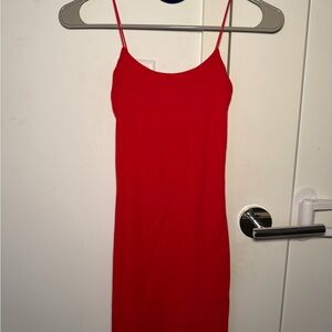 Aritzia mini red dress